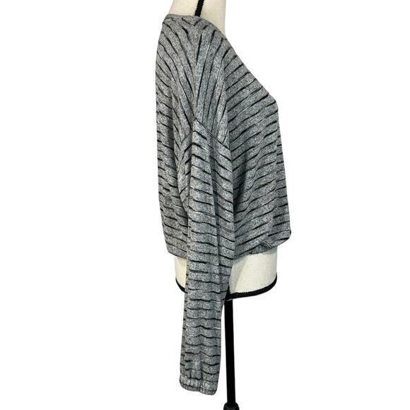 American Eagle Large Soft & Sexy Plush Top Striped Elastic Waist Long Sleeves - Picture 5 of 10